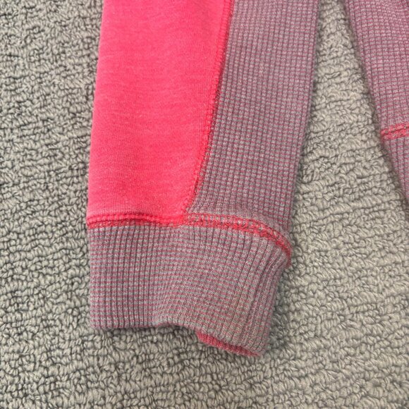 Roxy Zip Up Hoodie Medium Cotton Blend Waffle Knit Sweatshirt Pockets Casual Y2K - Picture 15 of 16